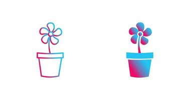 Flower Pot Vector Icon