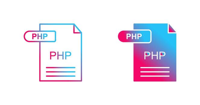icono de vector de php