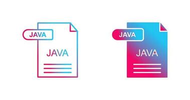 icono de vector de java