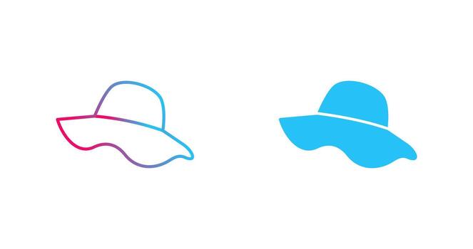 icono de vector de sombrero
