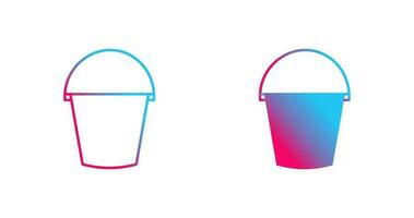 Water Bucket Vector Icon