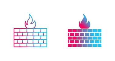 icono de vector de firewall