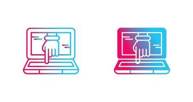 Computer Hacking Vector Icon