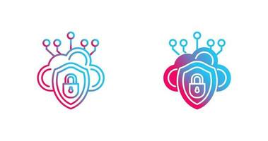 Cloud Security Vector Icon