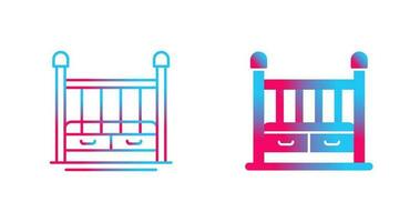 Baby Crib Vector Icon