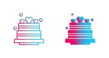 Wedding Cake Vector Icon