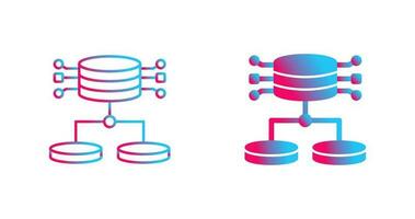 icono de vector de datos estructurados