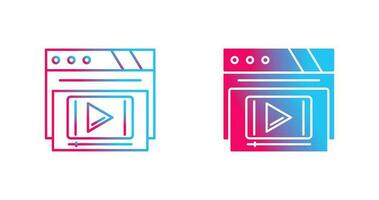 Video Player Vector Icon