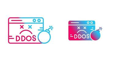 icono de vector de ddos