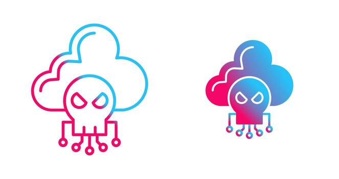 icono de vector de nube