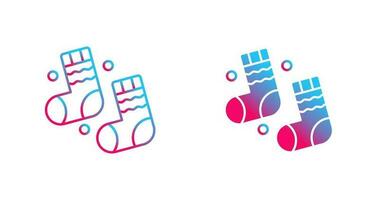 Winter Socks Vector Icon