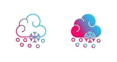 Snow Fall Vector Icon