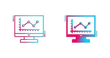 Line Chart Vector Icon