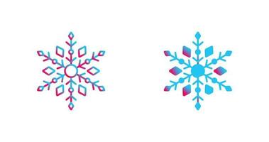 icono de vector de copo de nieve