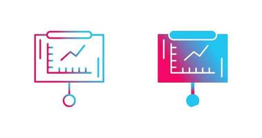 Line Graph Vector Icon