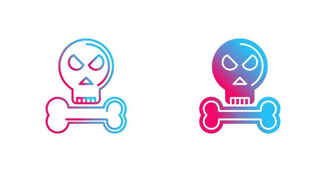 icono de vector de huesos