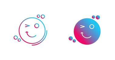 Wink Vector Icon