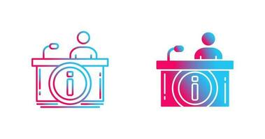 Information Desk Vector Icon