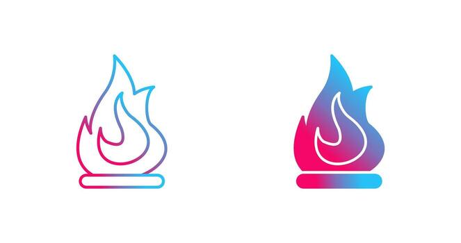 icono de vector de fuego