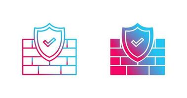 icono de vector de firewall