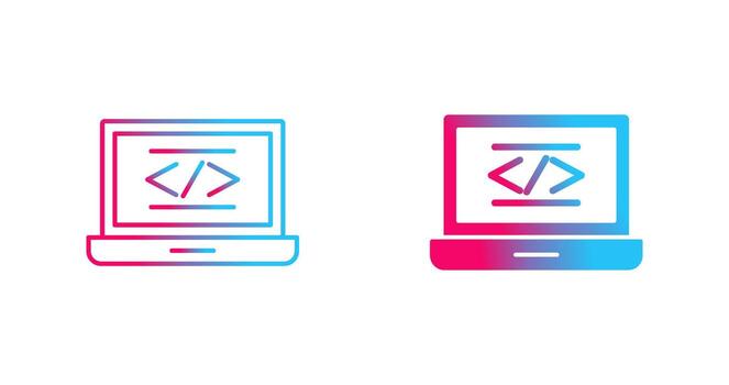 icono de vector de codificación