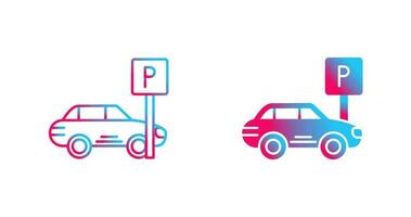 icono de vector de estacionamiento