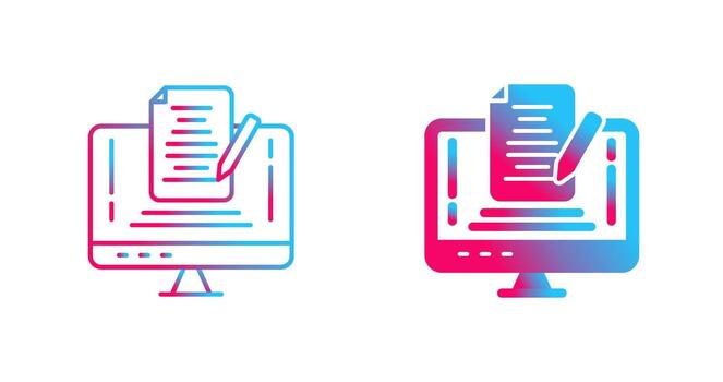 nota, vector, icono vector