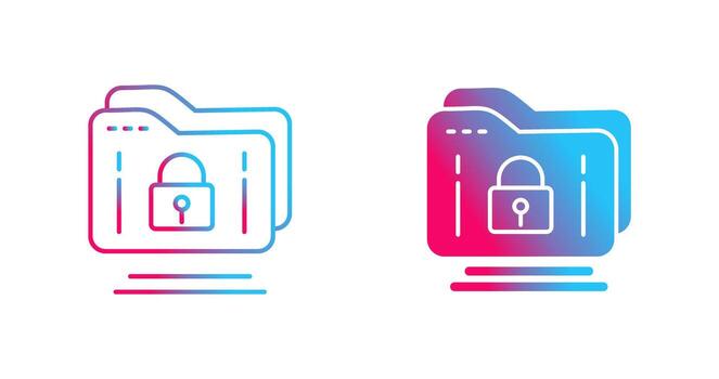 icono de vector de carpeta