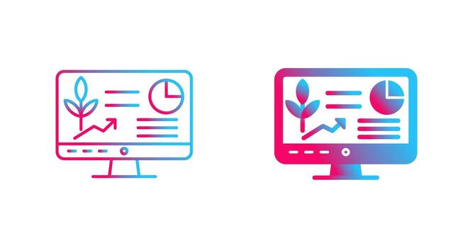 icono de vector de computadora