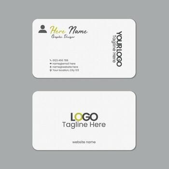 redondo esquina negocio tarjeta modelo diseño con textura y patrón, visitando tarjeta, nombre tarjeta, impresión Listo doble de un lado limpiar Fresco y moderno corporativo negocio tarjeta diseño con Bosquejo vector