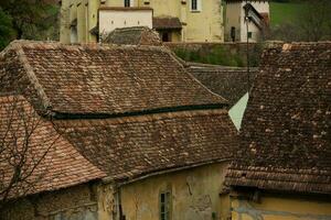 Biertan a very beautiful medieval village in Transylvania, Romania. A historical town in Romania that has preserved the Frankish and Gothic architectural style. Travel photo. photo