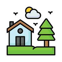 Get this beautifully designed icon of home in modern style, premium icon vector