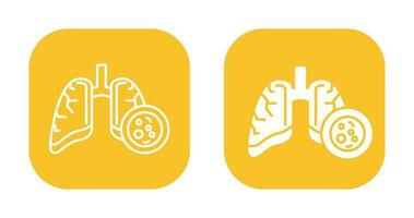 Lung Cancer Vector Icon