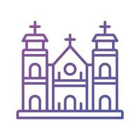 A cathedral building vector design in modern style, easy to use and download