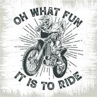 Oh What Fun It Is To Ride T-Shirt vector