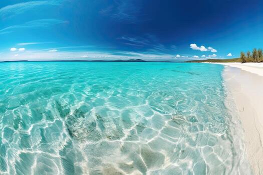 aéreo ver de olas estrellarse en contra el rocas en el océano. generativo ai foto