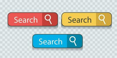 search bar symbol for web icon vector collection