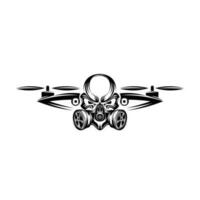 Ilustración de vector de diseño de logotipo de drones