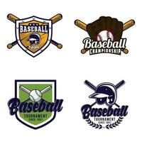 béisbol Insignia logo diseño modelo. deporte equipo identidad icono, vector ilustración