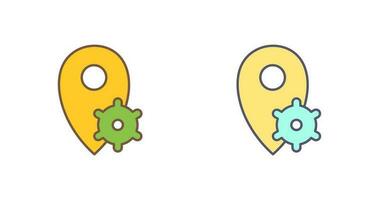 Location Settings Vector Icon