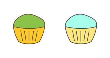 icono de vector de muffin de chocolate