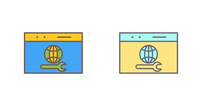 Unique Web Support Vector Icon