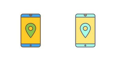 icono de vector de servicio gps único