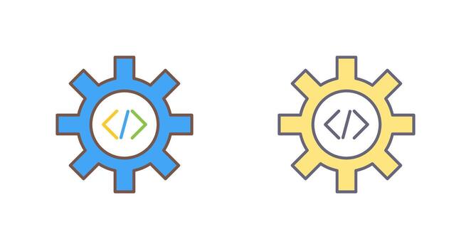 Unique Code Optimization Vector Icon