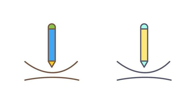 Draw Curve Vector Icon
