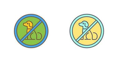 No Pets Vector Icon