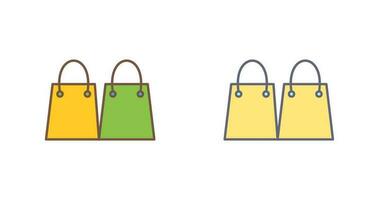 Unique Shopping Bags Vector Icon