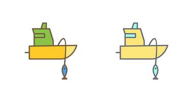 Fishing Boat Vector Icon