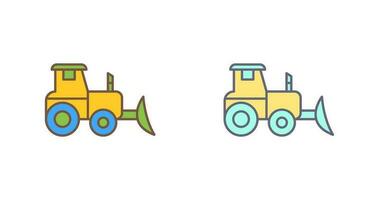 Industrial Tractor Vector Icon