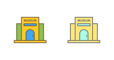 icono de vector de edificio de museo